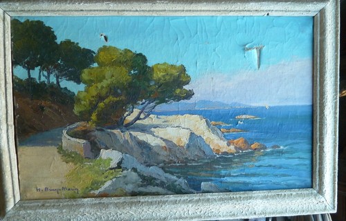 Huile sur toile - sur, à