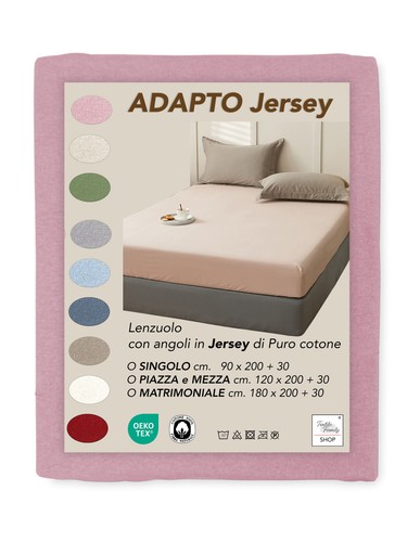 Draps housse jersey - jersey, adapto