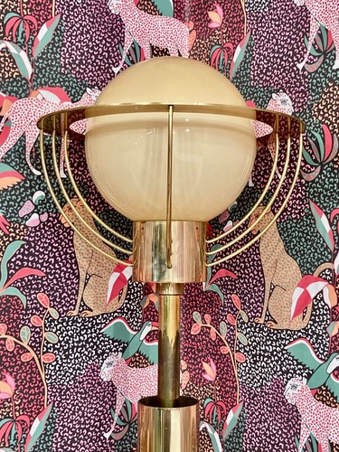 Lampadaire américain verre - lampadaire,