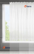 Eurofirany LUCY Rideau Voile Transparent Avec Bande Rufflette Blanc 300x160 Cm