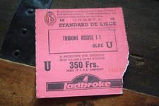 TICKET 90s )) STANDARD DE LIEGE V CHARLEROI - Saison a définir