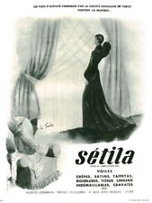 Antique 1951 Sétila Curtains Pancake Veils Magazine Issue Advertising 