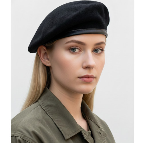 Sivi wool parisian beret che - beret,