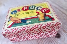 ancien - LA PUCE - JEU D'ADRESSE - authentique - Pions - Jetons - But - Vintage