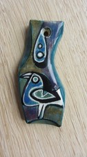PENDANT, CERAMIC ENAMEL, YEAR 50, VALLAURIS, QUIMPER, ESPELT...