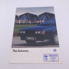 Volkswagen Scirocco Mk2 1986-87 UK Market Sales Brochure 16v GTX GT Jan 1987