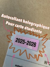 Autocollant Validité Carte