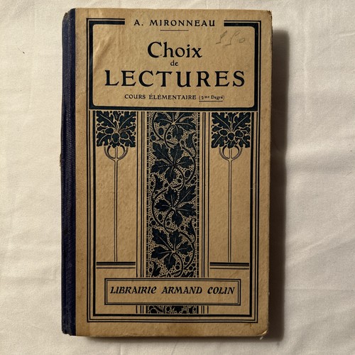 Livre scolaire ancien - choix, de