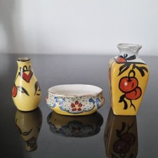 2 Vases Jardinière Anciens Miniature 1920 Art Déco Poupée Fourmaintraux Dèvres