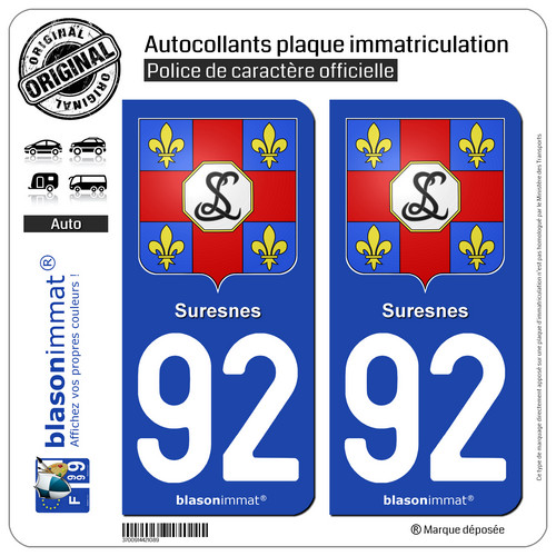 Stickers autocollant plaque - 2,