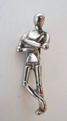 Broche homme debout l - homme, d.l.g