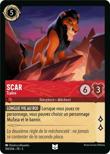 Carte lorcana chapitre - lorcana,