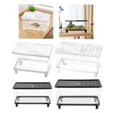 Mini terrarium transparent pour reptiles, habitat pour serpents, tortues,