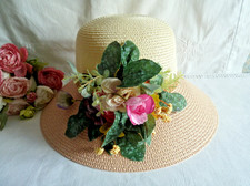 Chapeau cloche été bicolore