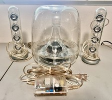 Harmon Kardon Soundsticks USB Computer Speakers w OEM A/C Adapter - Tested -