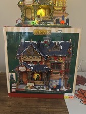 Lemax Christmas Vail Village Pine Grove Lodge 25338 Retired Lighted Building 