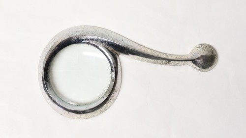 Vintage curieuse loupe métal - loupe,