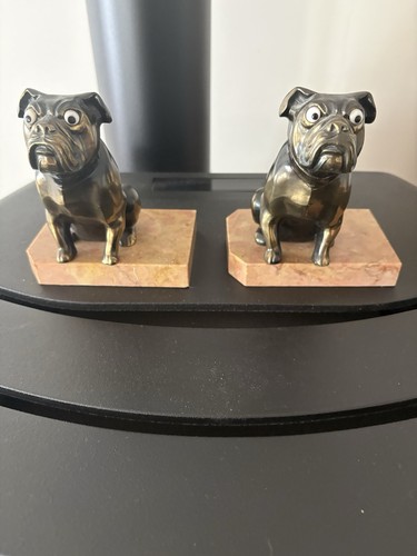Anciens serre livre - anciens, bouledogue