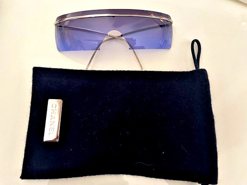 Lunettes soleil masque bleu - masque,