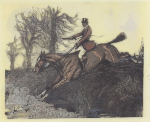 Cecil aldin original gouache - cecil,