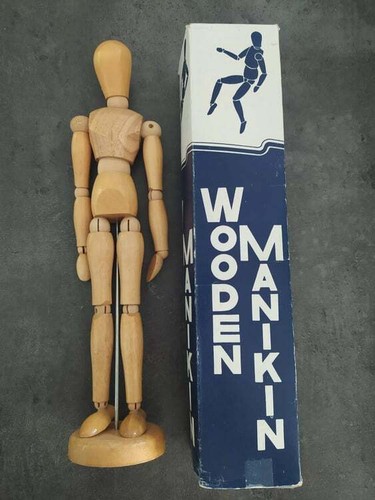 Wooden manikin mannequin - wooden,