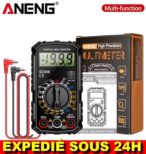 Multimètre numérique aneng - numérique,