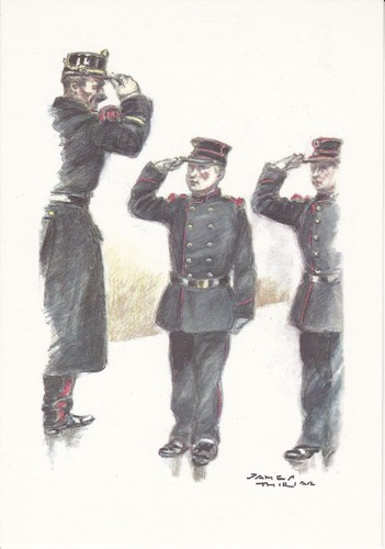 Carte militaire uniforme belge - militaire,