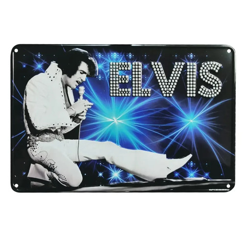 Plaque metal elvis presley - metal, presley-