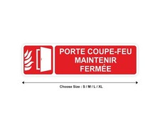 Sticker panneau PORTE COUPE