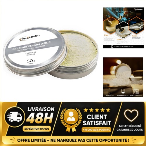 Oxyde cérium 50g poudre - oxyde,