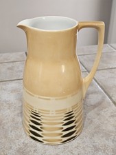 Societe Ceramique Maestricht Pitcher Antique 1920's Dutch Holland Geometric 7.5"