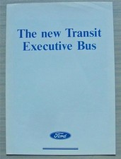 FORD TRANSIT EXECUTIVE BUS Sales Leaflet Brochure 1980s