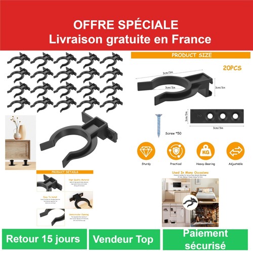 Clips fixation plinthe - 20,