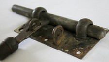 VERROU ANCIEN, ancien verrou cochonnier, targette, loquet, verrou cochon, porte