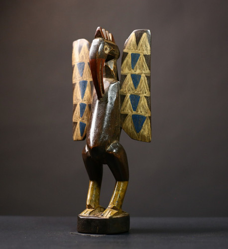 Figurine oiseau ailé tribal