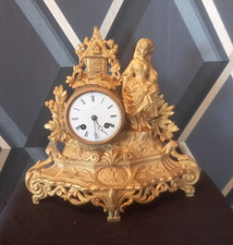 ancien horloge Charles Pickard pendule régule doré non testé année 1803