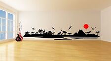 DINOSAUR LANDSCAPE Wall Art Sticker, Decal, Mural, in 5 x sizes. Improved Design