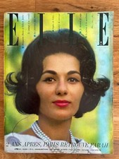 ELLE French #825 Octobre 1961 - Farah DIBA Mode FOURRURES Vintage Actualités Pub