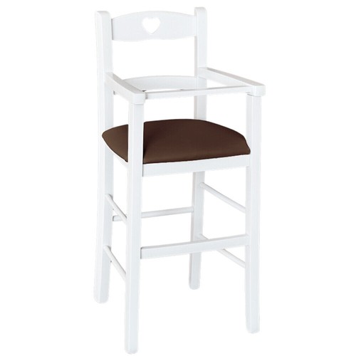 Chaise haute bois blanc - chaise,
