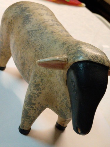 Statuette mouton bélier - statuette, en