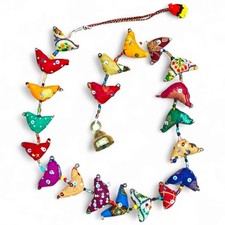 Suspension oiseau colorée à