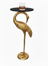 Table d'appoint flamant doré