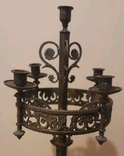 Rare candélabre 19e église