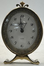 Vintage Swiza Sheffield brass alarm clock