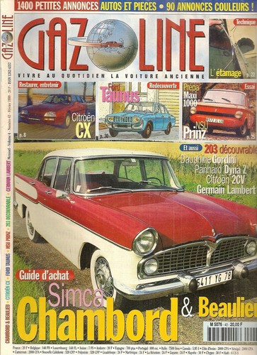 Gazoline simca chambord - 43,