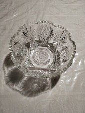 Coupe A Fruits Saladier En Cristal Taillé