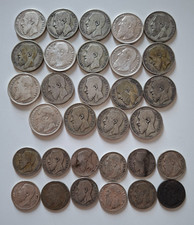 Lot de 1 et 2 francs Belges en