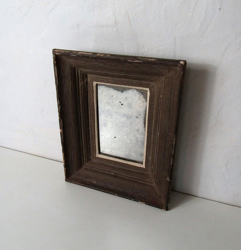 Ancien miroir rectangulaire - ancien,