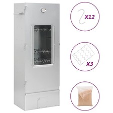 Fumoir pour four à barbecue avec copeaux de bois 44,5x29x110 cm fumoir vidaXL