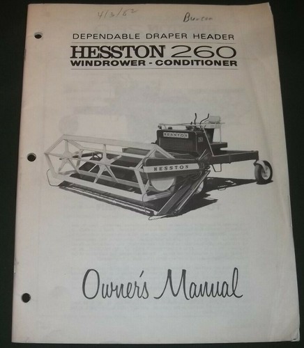 Hesston 260 équipement - 260, de